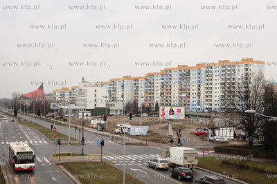 W rejonie al. Jana Pawła II i ul. Burzynskiego w Gdansku...