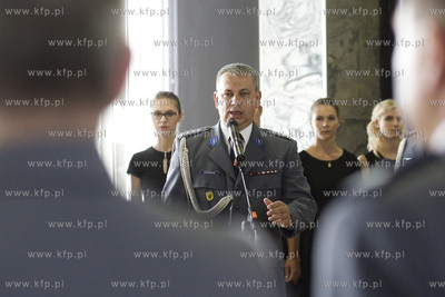 Aula Komendy Wojewódzkiej Policji w Gdańsku przy...