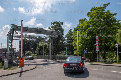 Nowy Dwór Gdański. Most zwodzony na Tudze w okolicy...