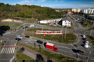 Rondo na skrzyzowaniu ulic Kartuskiej z Nowolipie i...