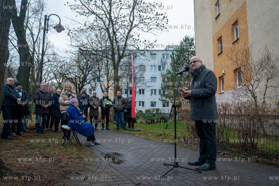 Żabianka. Orłowska 7.  Odsłonięcie tablicy upamiętniającej...