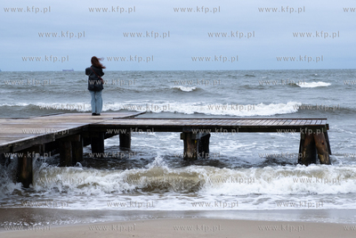 Sopot. Sztorm na Bałtyku. 14.09.2024 / fot. Anna Rezulak...