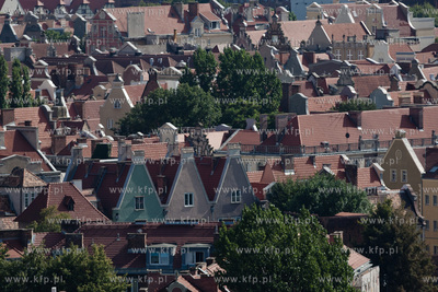 Gdansk. Widok na starowke z wiezowca Zieleniak.
04.09.2012
fot....