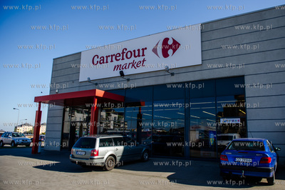 Gdansk. Ujescisko. Punkt Lotto znajdujacy sie w sklepie...