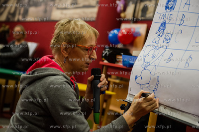 Gdansk. Biblioteka Manhattan w CH Manhattan. Spotkanie...