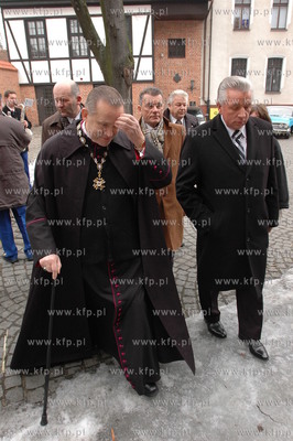 Msza w kosciele sw. Brygidy w Gdansku z udzialem czlonkow...