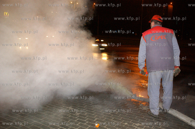 Gdansk. Skrzyzowanie ulic Chlopskiej i Obroncow Wybrzeza....
