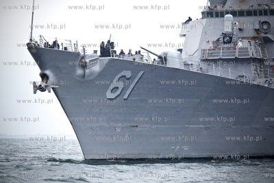 Zatoka Gdanska. Okret Marynarki Wojennej USA, USS RAMAGE...