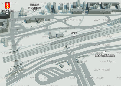 Poczatek przebudowy ukladu drogowego Wezel Sw. Maksymiliana...