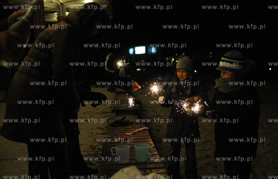 Gdynia. Skwer Kosciuszki. Mieszkancy Gdyni swietuja...