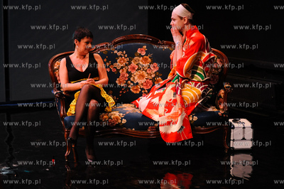 Gdansk. Teatr Wybrzeze. Proba przedstawienia Eva Peron...