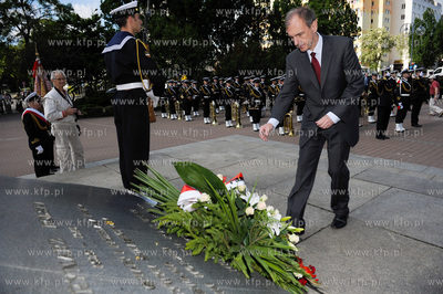 Gdynia. Swieto Marynarki Wojennej. Uroczystosc zmiany...