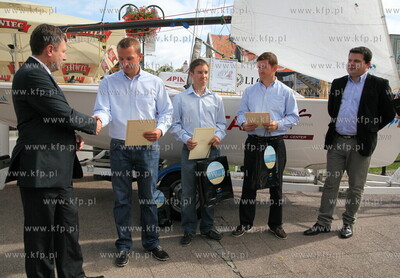 Sopot. Plac Przyjaciol Sopotu. Prezydent Jacek Karnowski...