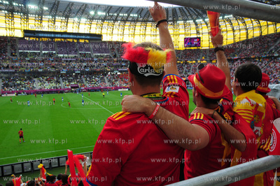 Gdansk, PGE ARENA. Mecz EURO 2012 grupy C, Hiszpania...