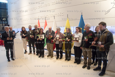 Gdańsk, Europejskie Centrum Solidarności ECS. Wręczenie...