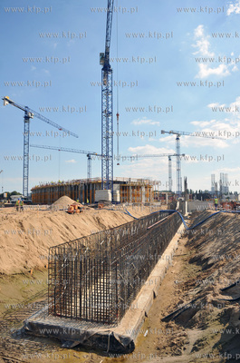 Budowa stadionu w Gdansku Letnicy. 27.08.2009 Fot....