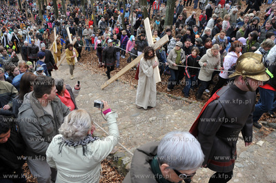 Wejherowo. Droga Krzyzowa. Inscenizacja Meki Panskiej...