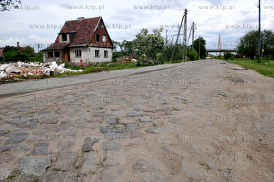Gdansk, Rudniki. Prace przygotowawcze do budowy drogi...
