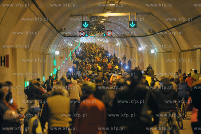 Dzien otwarty tunelu pod Martwa Wisla w Gdansku. To...