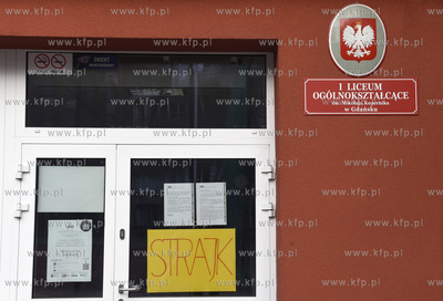 Strajk nauczycieli w I Liceum Ogólnokształcącym...
