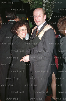 Elzbieta i Maciej Plazynscy na balu w "Cristalu". Fot....