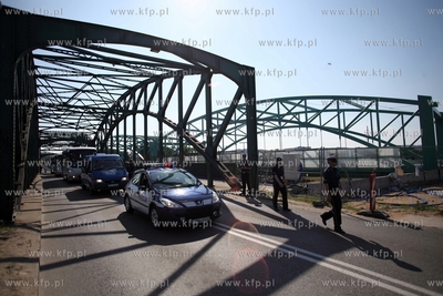 Gdansk. Ul. Kosciuszki. Protest podwykonawców Hydrobudowy,...