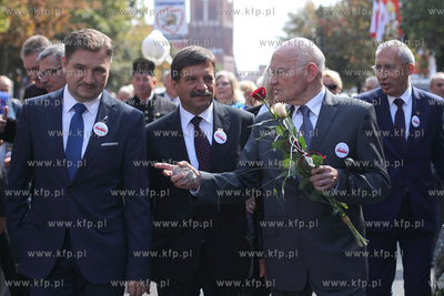 Gdansk. Uroczystosci 25 rocznicy podpisania Porozumien...