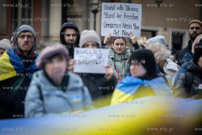 Gdańsk. Długi Targ. Protest przeciwko polityce Donalda...