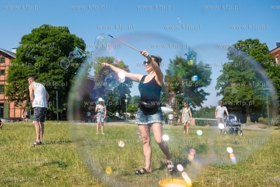 I Gdański Dzień Bańki Mydlanej na Górze Gradowej....