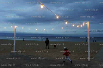 Plaża w Sopocie. 2.01.2022 / fot. Anna Rezulak / KFP