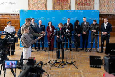 Sopot. Konferencja prasowa samorządowców zrzeszonych...