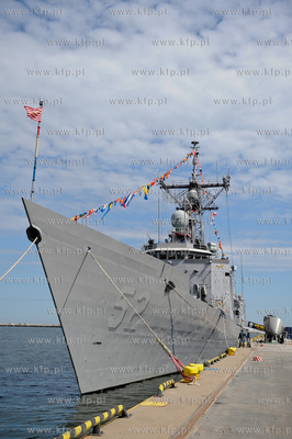Nabrzeze francuskie portu w Gdyni. Robocza wizyta amerykanskiej...