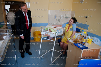 Gdynia. Szpitalu Morskim im. PCK w Redlowie. Prezydent...