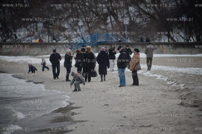 Gdynia. Niedzielne, wielkanocne popoludnie na plazy...