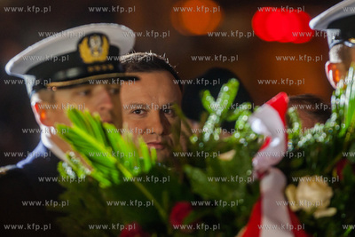 Gdynia. Obchody 45. rocznicy Grudnia '70. Apel poleglych...