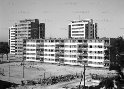 Bloki osiedla mieszkaniowego w Gdansku Stogach. 20.07.1965...