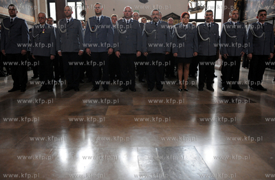 Gdansk. Dwor Artusa. Swieto Policji. Podczas uroczystosci...