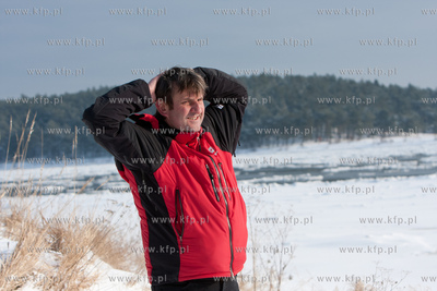 Swibno NZ Gdanski podroznik Marek Kaminski nad Wisla....