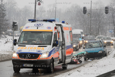 Do powaznego wypadku  doszlo dzisiaj tuz po godzinie...