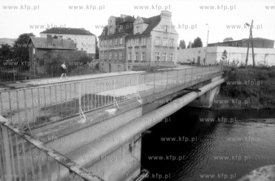 Most laczacy wyspe Olowianka z ul.Szafarnia w Gdansku....