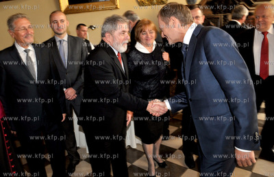 Gdansk, Dwor Artusa. Byly Prezydent Brazylii, Luiz...