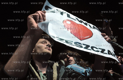 Zabawa sylwestrowa na Targu Weglowym w Gdansku.Na zakonczenie...