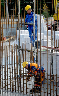 Banino, ul. Tuchomska. Uroczystosc wmurowania kamienia...