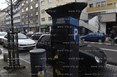 Gdynia, ul. Świętojańska. Parkometr. 6.01.2018 Fot....