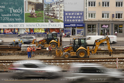 Gdansk Wrzeszcz. Remont torowiska na ul Grunwaldzkiej.
28.07.2011
fot....
