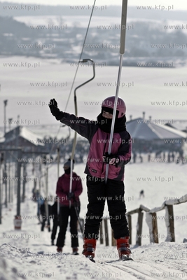 Stok narciarski w Trzepowie w okolicach Przywidza....