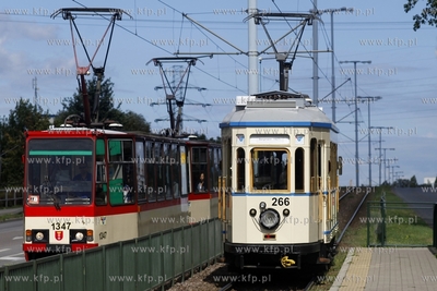 Tramwaj zabytkowy marki Bergmann z 1927 r. na linii...