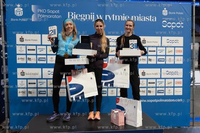 PKO Sopot Półmaraton. Dekoracja zwycięzców. 25.10.2026...