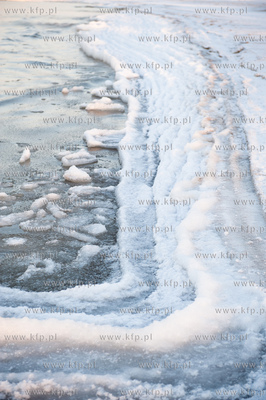 Gdansk. Zimowe mrozne popoludnie na Gorkach Zachodnich....