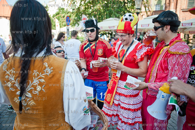 Gdansk. Kampania promujaca truskawke kaszubska. Akcja...
